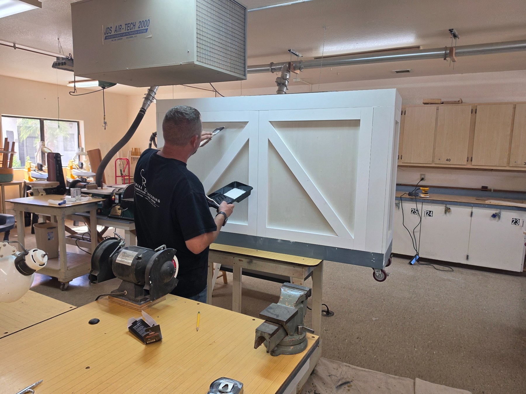Cabinet final finishing and paint work